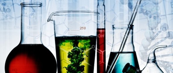 Assorted laboratory glassware equipment
