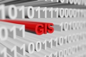 GIS are presented in the form of a binary code with blurred background GIS are presented in the form of a binary code with blurred background