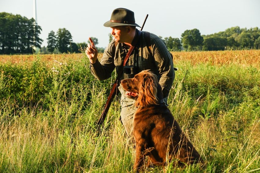 Jäger mit Jagthund