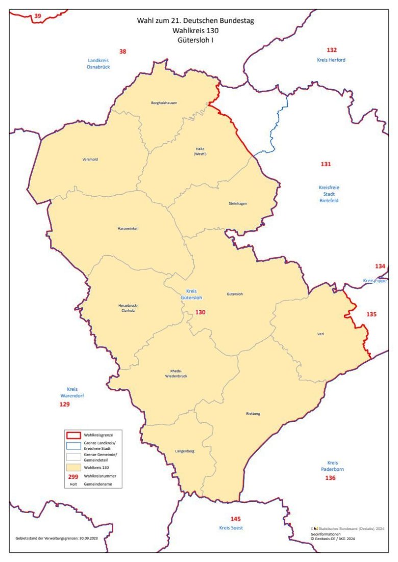 Wahlkreis 131 Gütersloh I