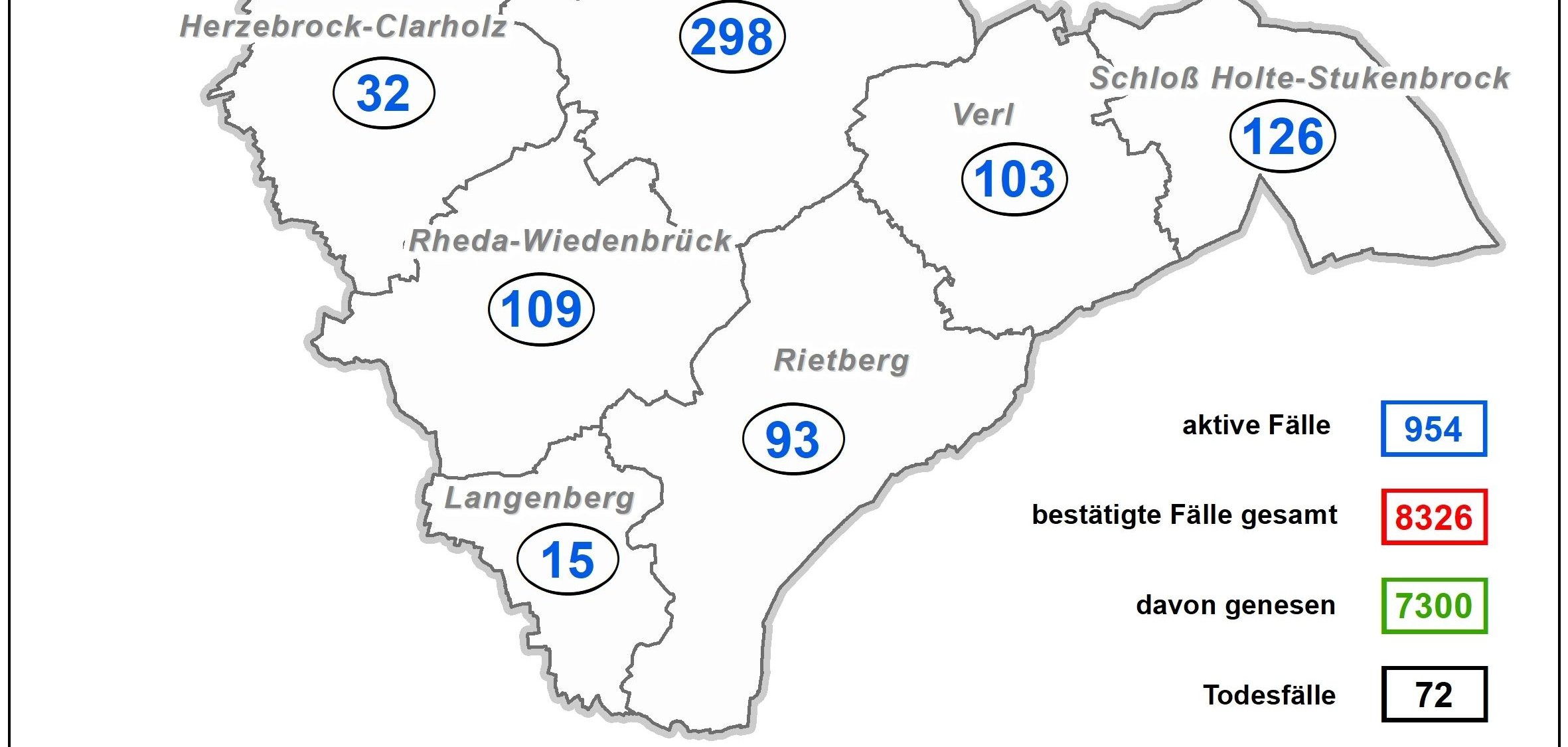 Karte Coronazahlen Kreis GT
