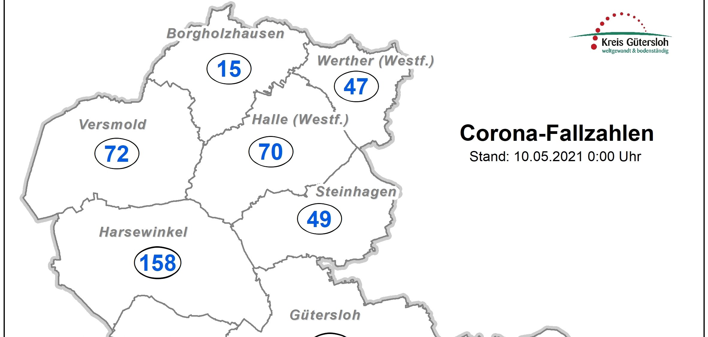 Coronakarte Kreis GT Coronakarte Kreis GT