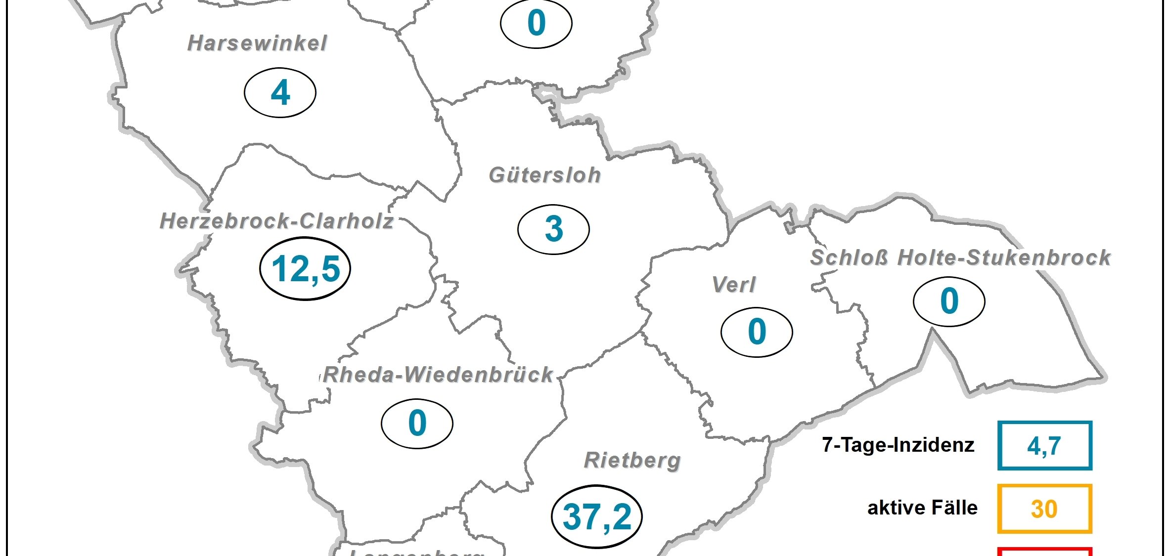 Coronakarte Kreis GT Coronakarte Kreis GT