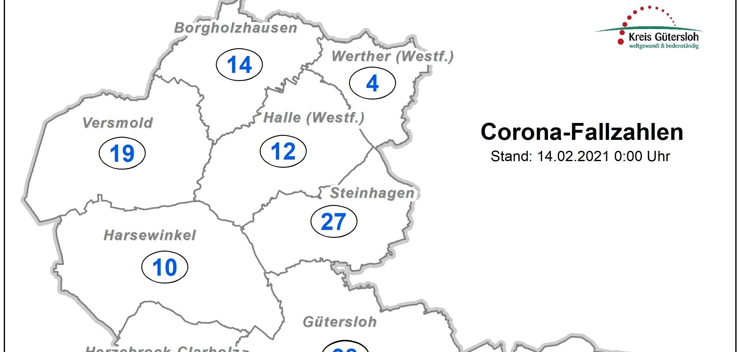 Coronazahlen Karte Kreis GT Coronazahlen Karte Kreis GT
