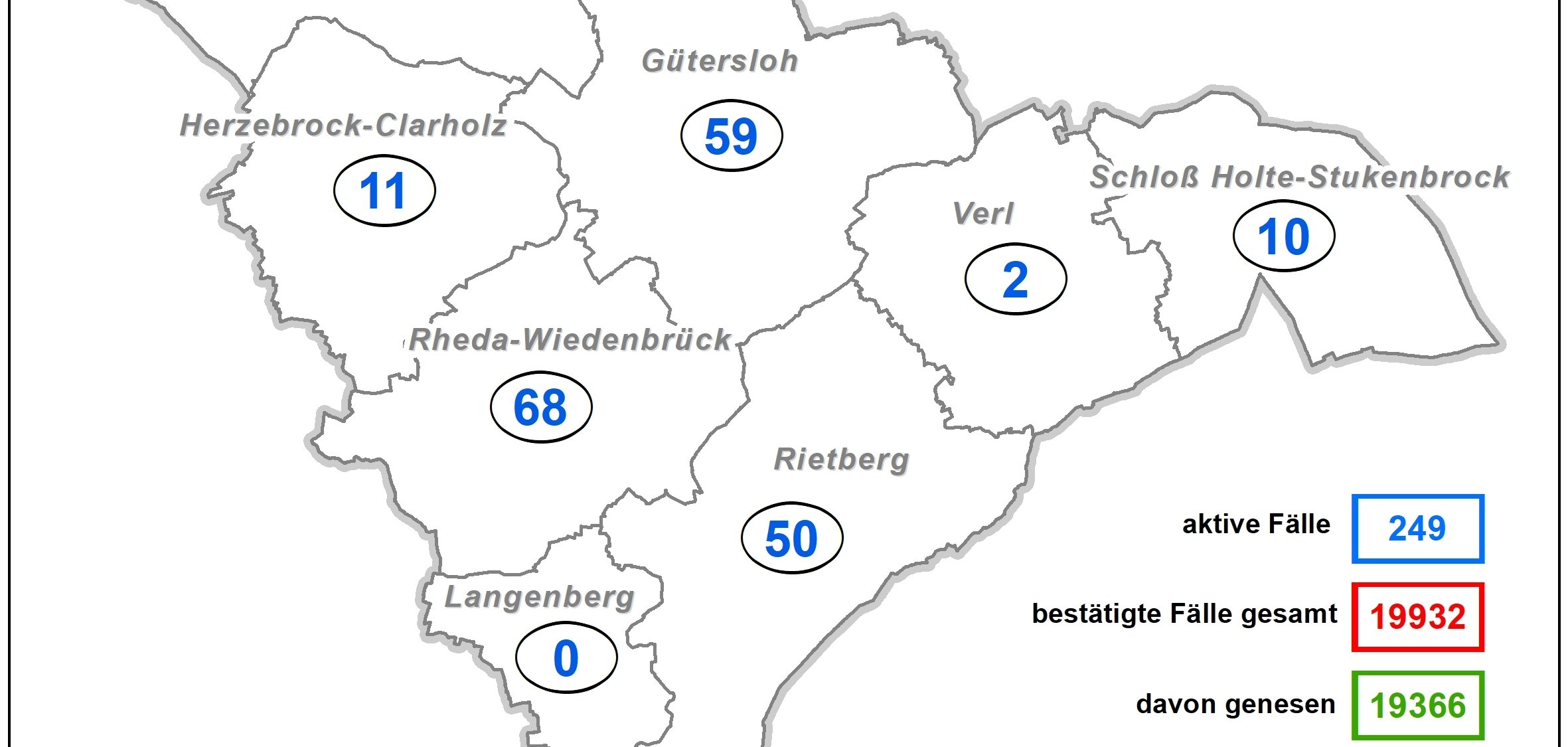 Coronakarte Kreis GT Coronakarte Kreis GT