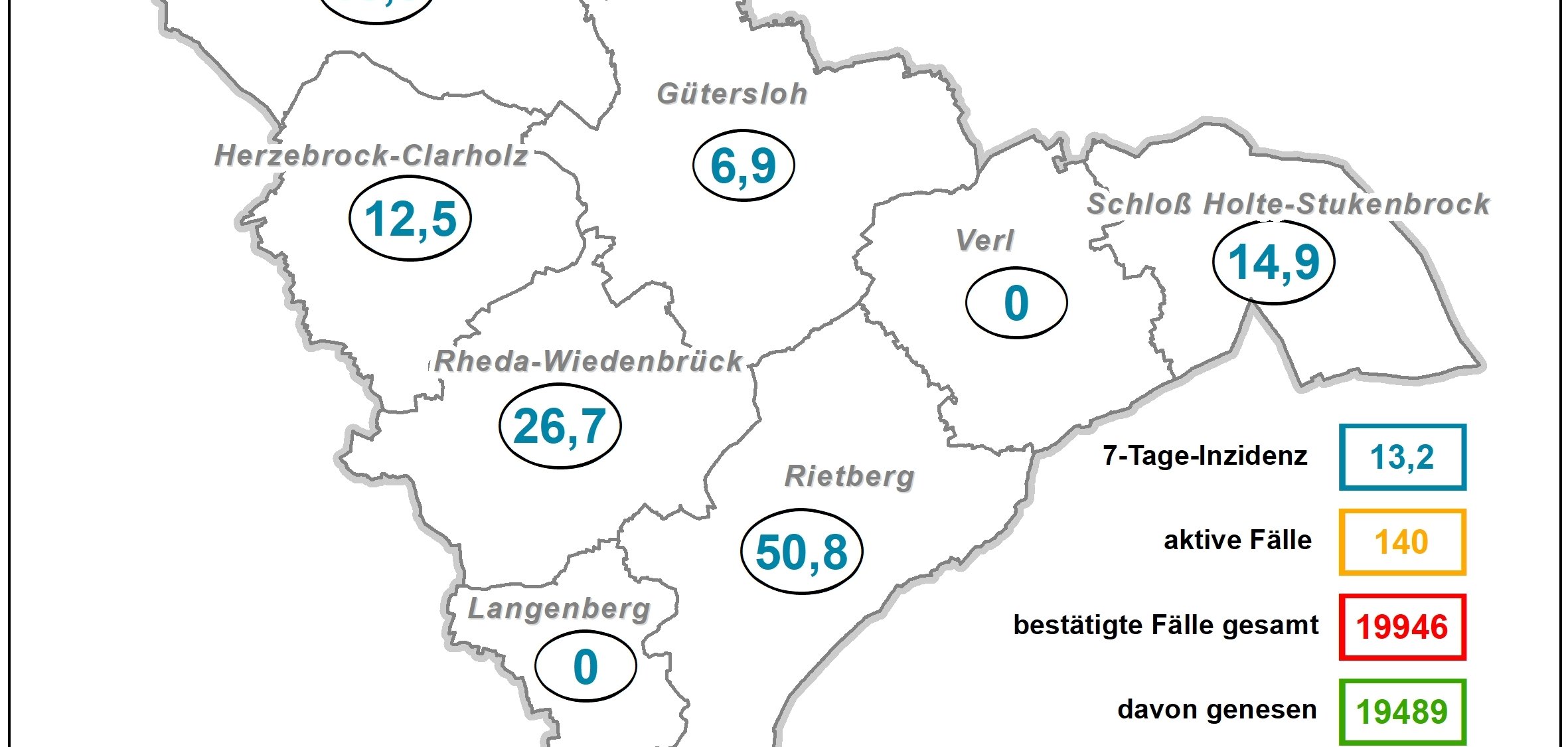 Coronakarte Kreis GT