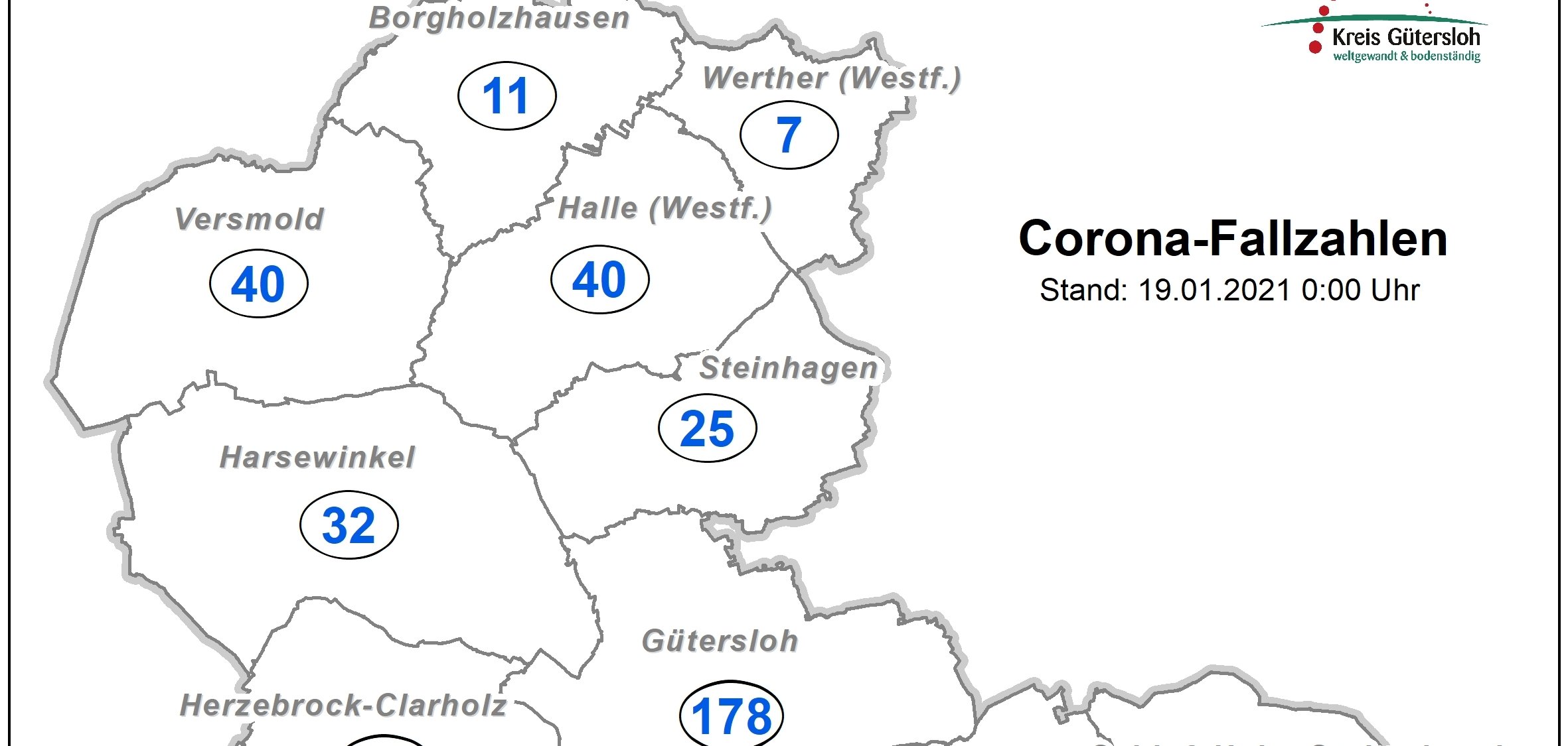 Coronakarte Kreis GT Coronakarte Kreis GT