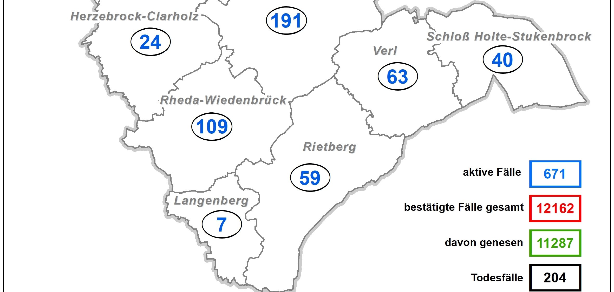 Coronakarte Kreis GT