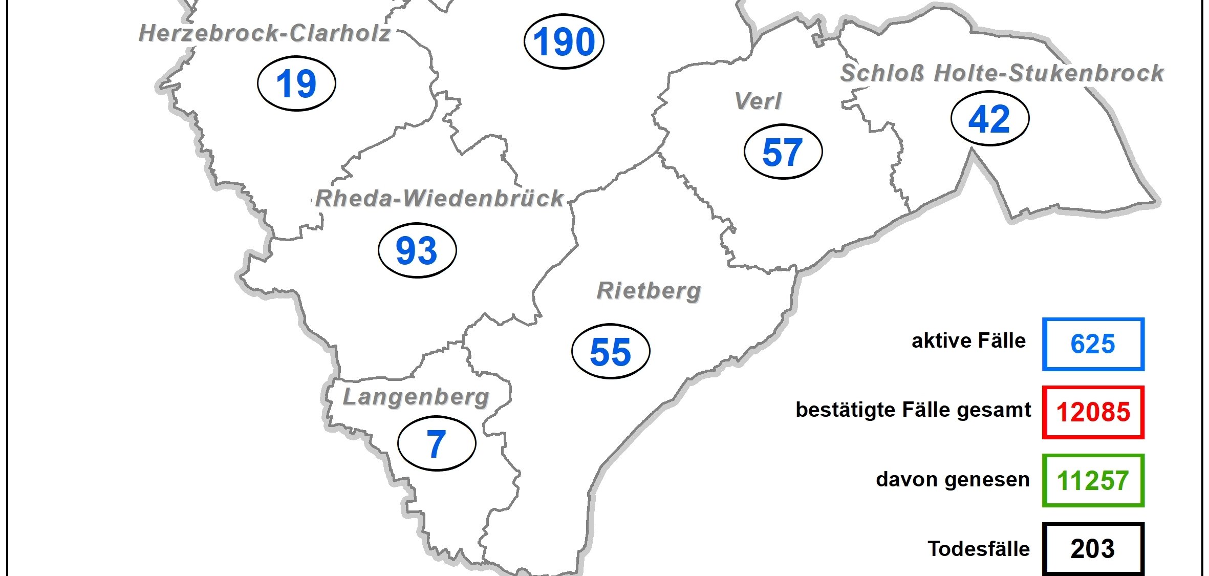 Coronakarte Kreis GT Coronakarte Kreis GT