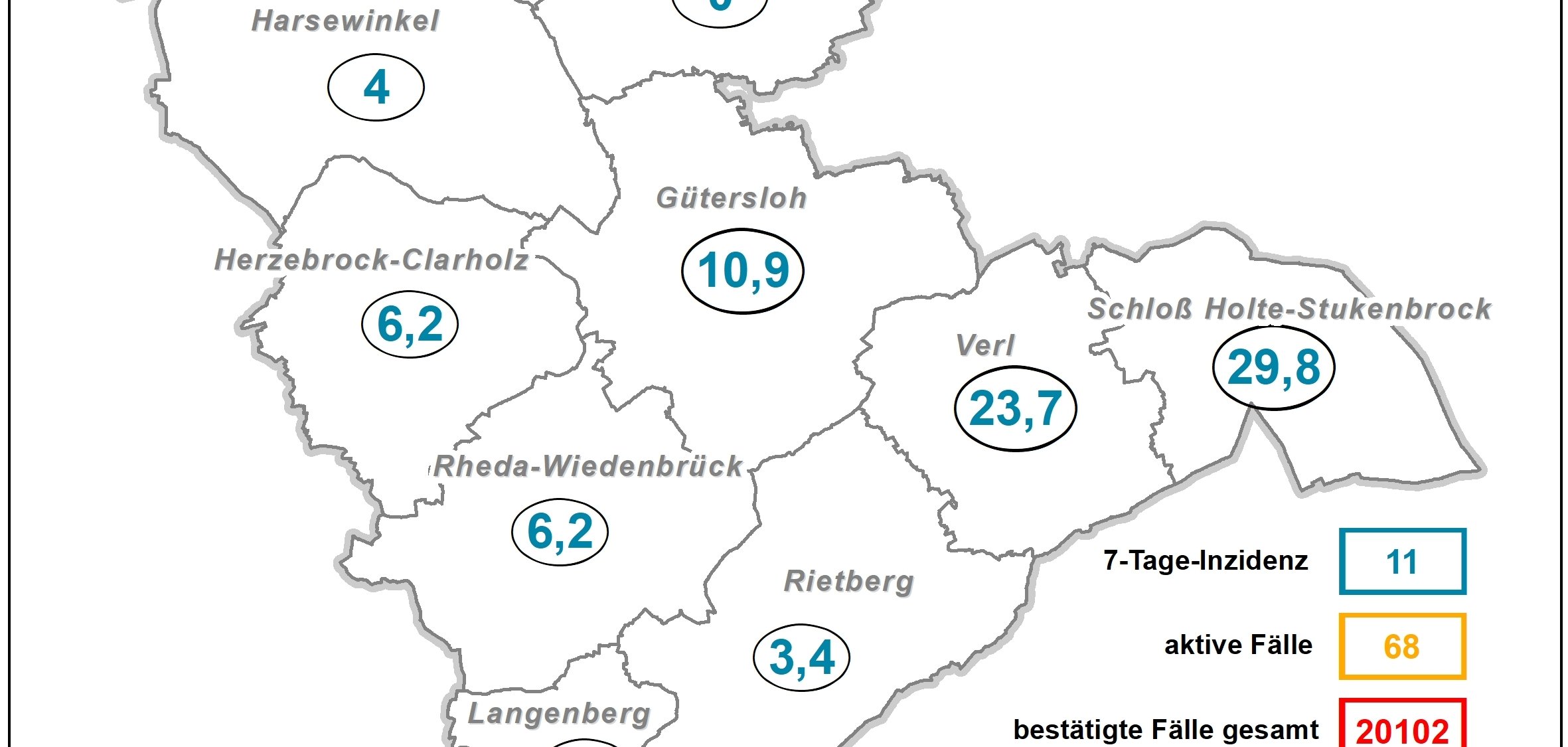 Coronakarte Kreis GT
