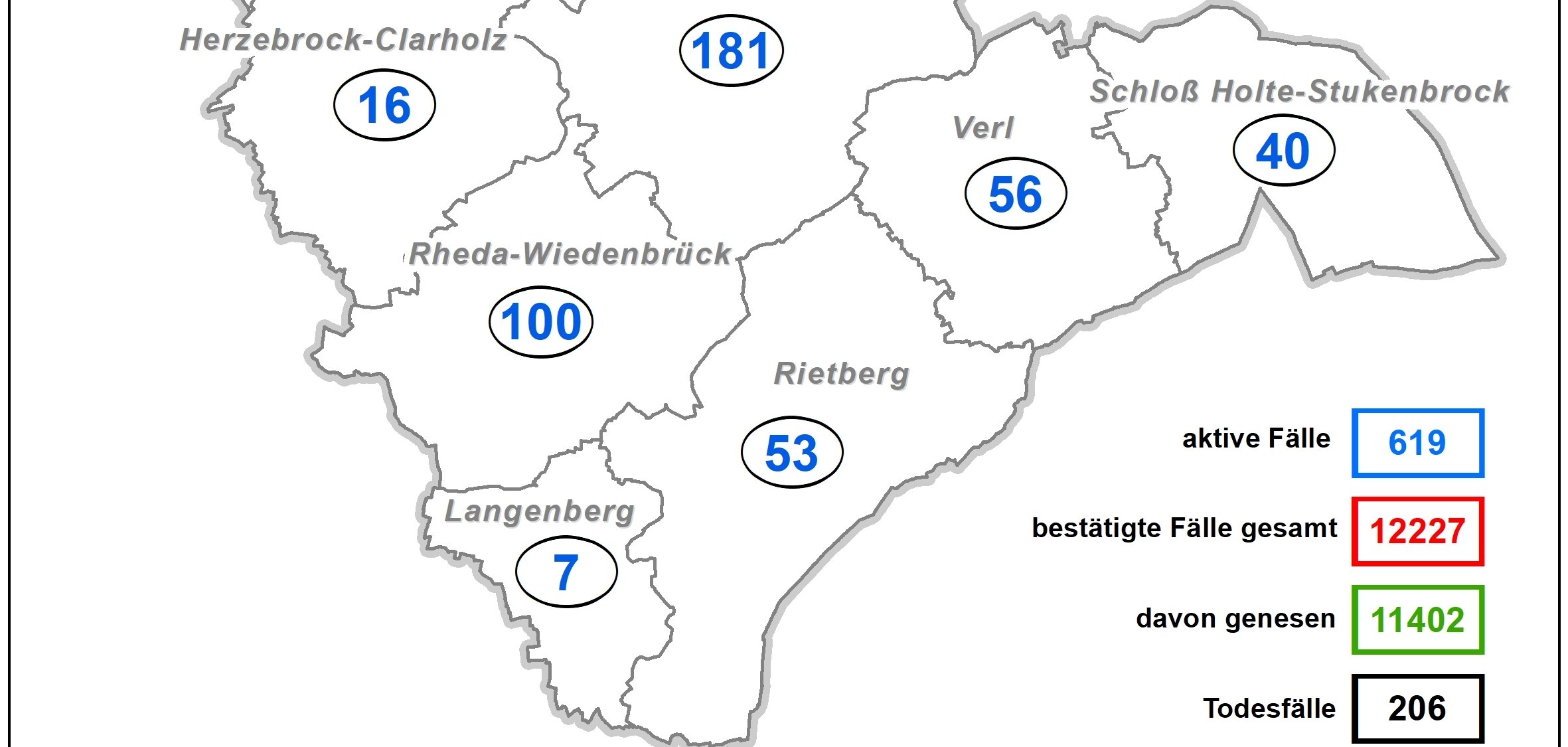Coronakarte Kreis GT Coronakarte Kreis GT