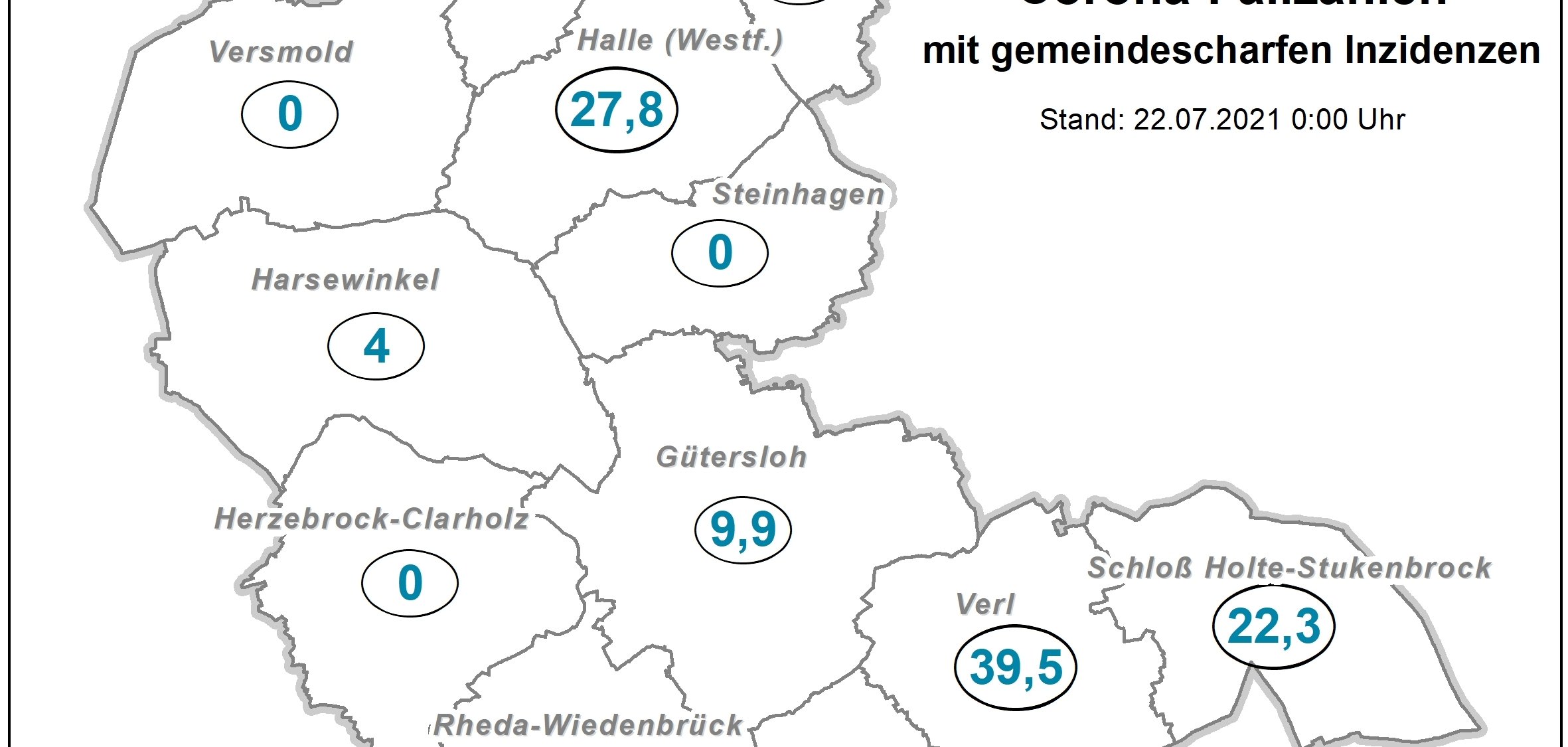 Coronakarte Kreis GT