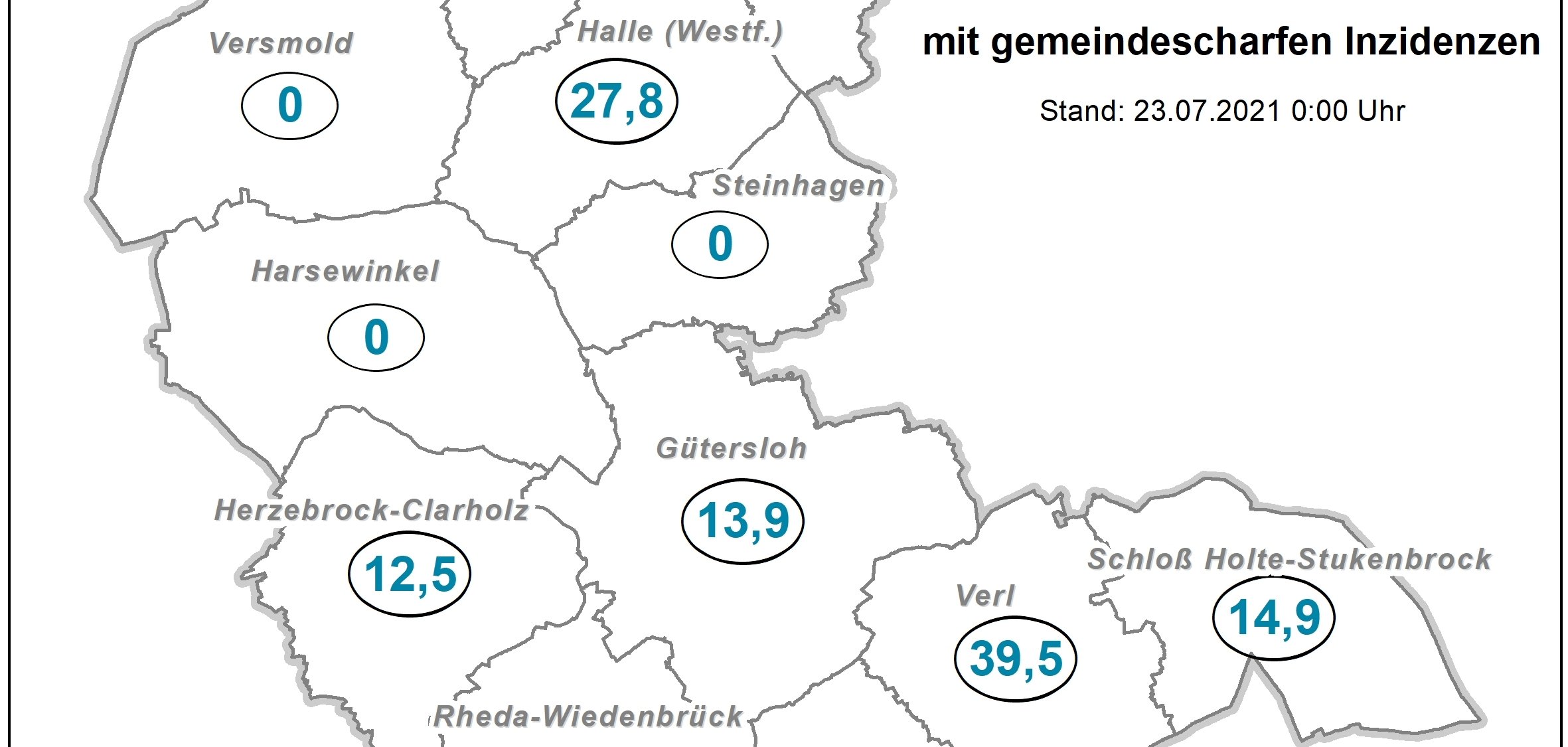 Coronakarte Kreis GT