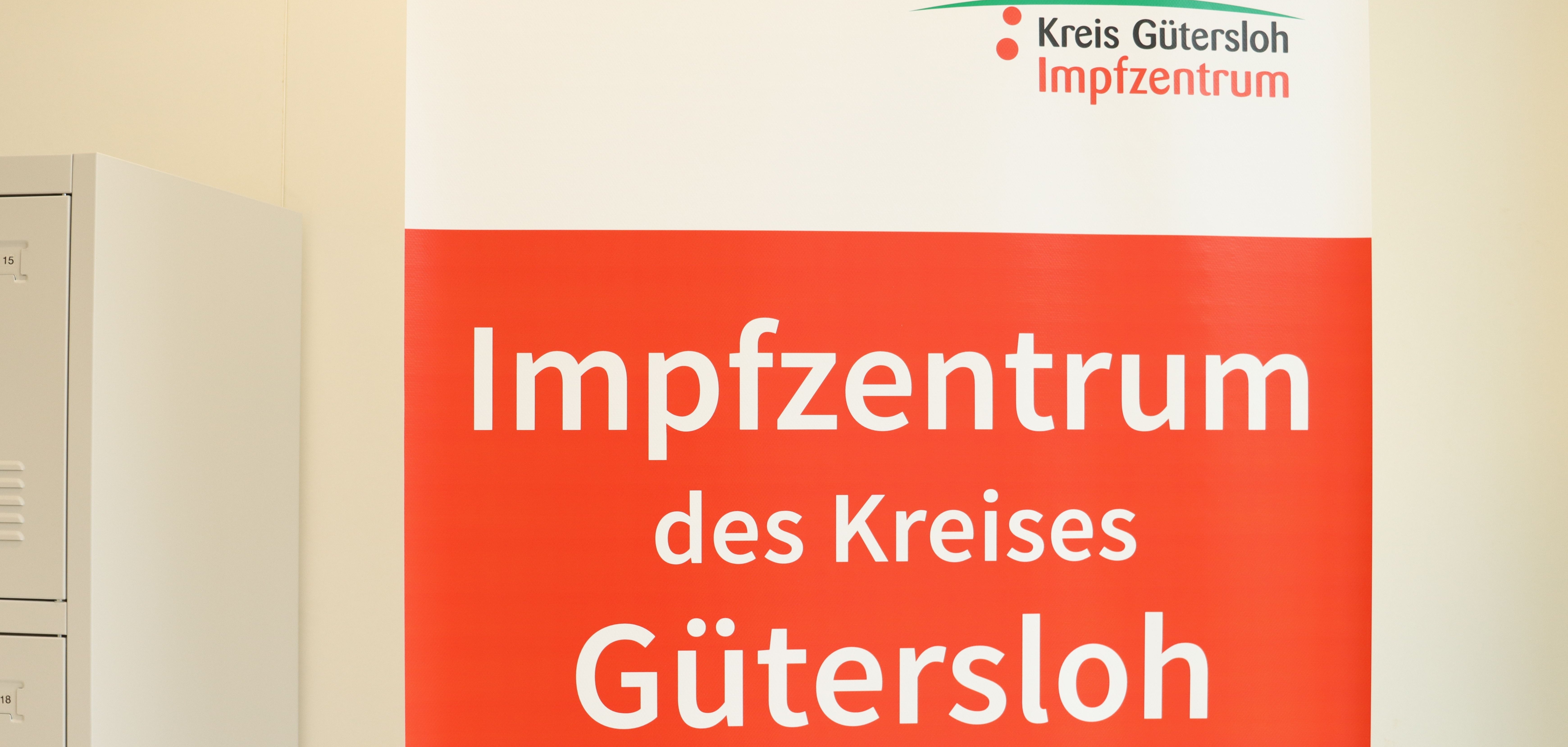Schild Impfzentrum Schild Impfzentrum