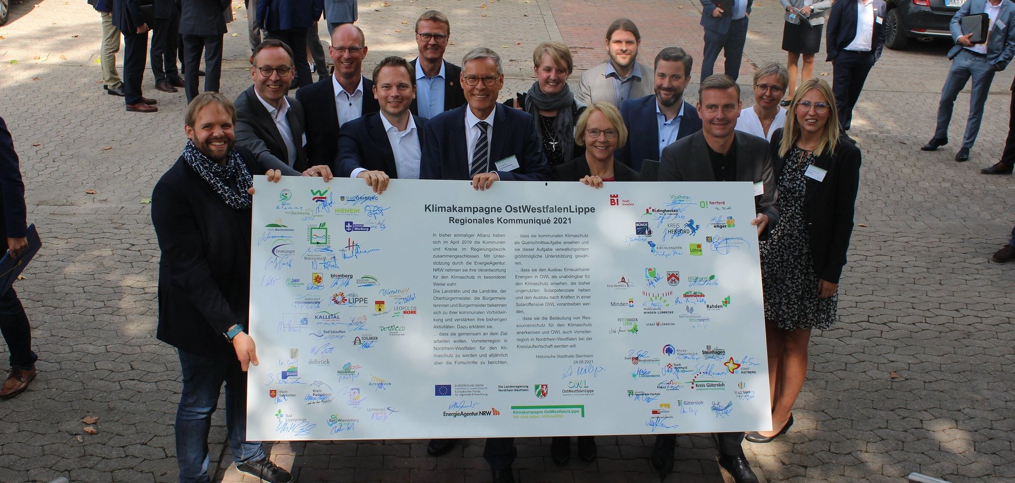 Delegation aus dem Kreis Gütersloh in Steinheim