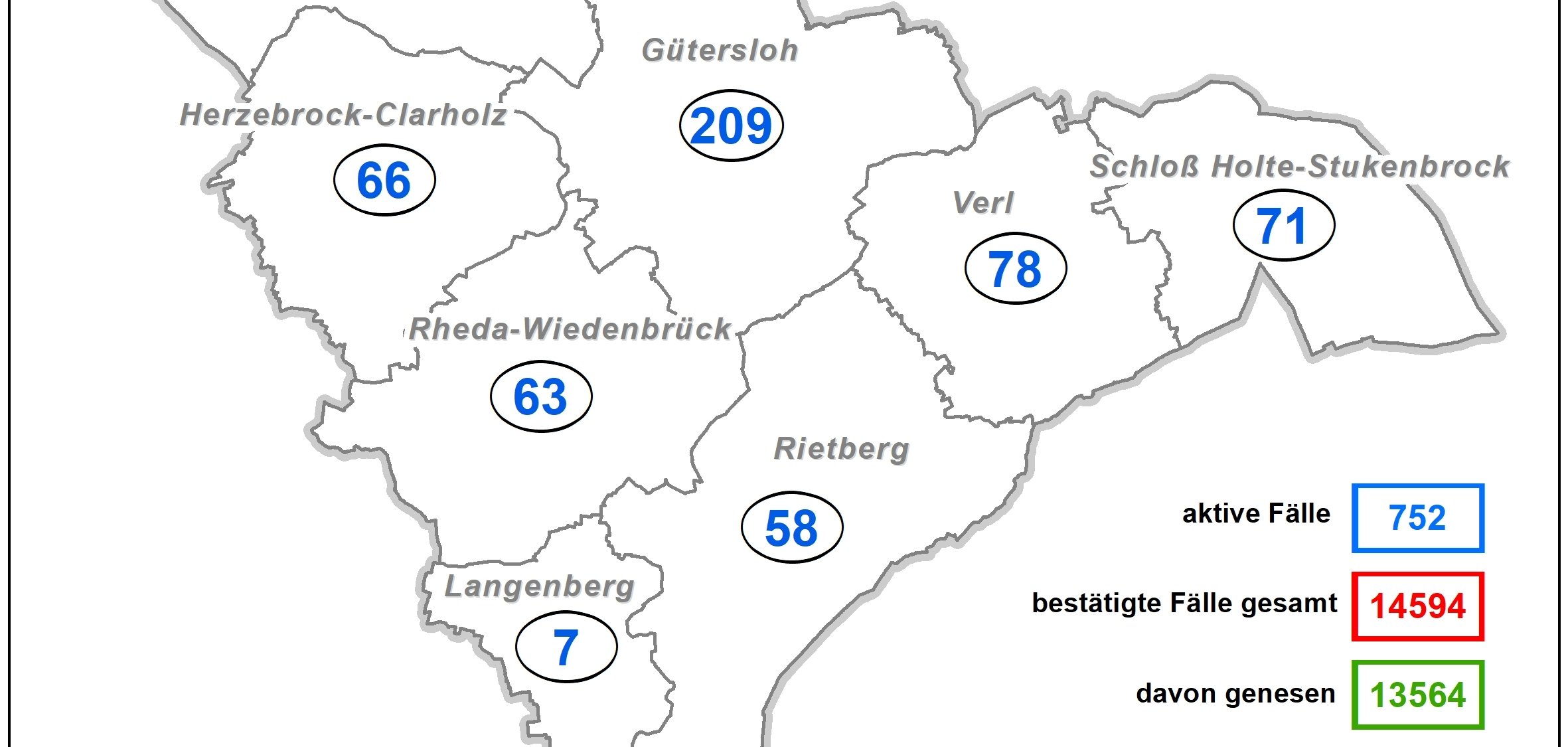 Coronakarte Kreis GT Coronakarte Kreis GT