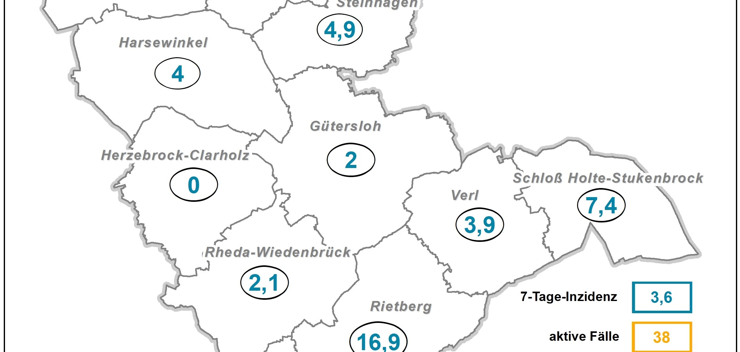 Coronakarte Kreis GT