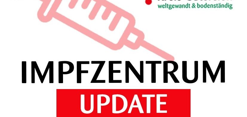 Schriftzug Impfzentrum Update Schriftzug Impfzentrum Update