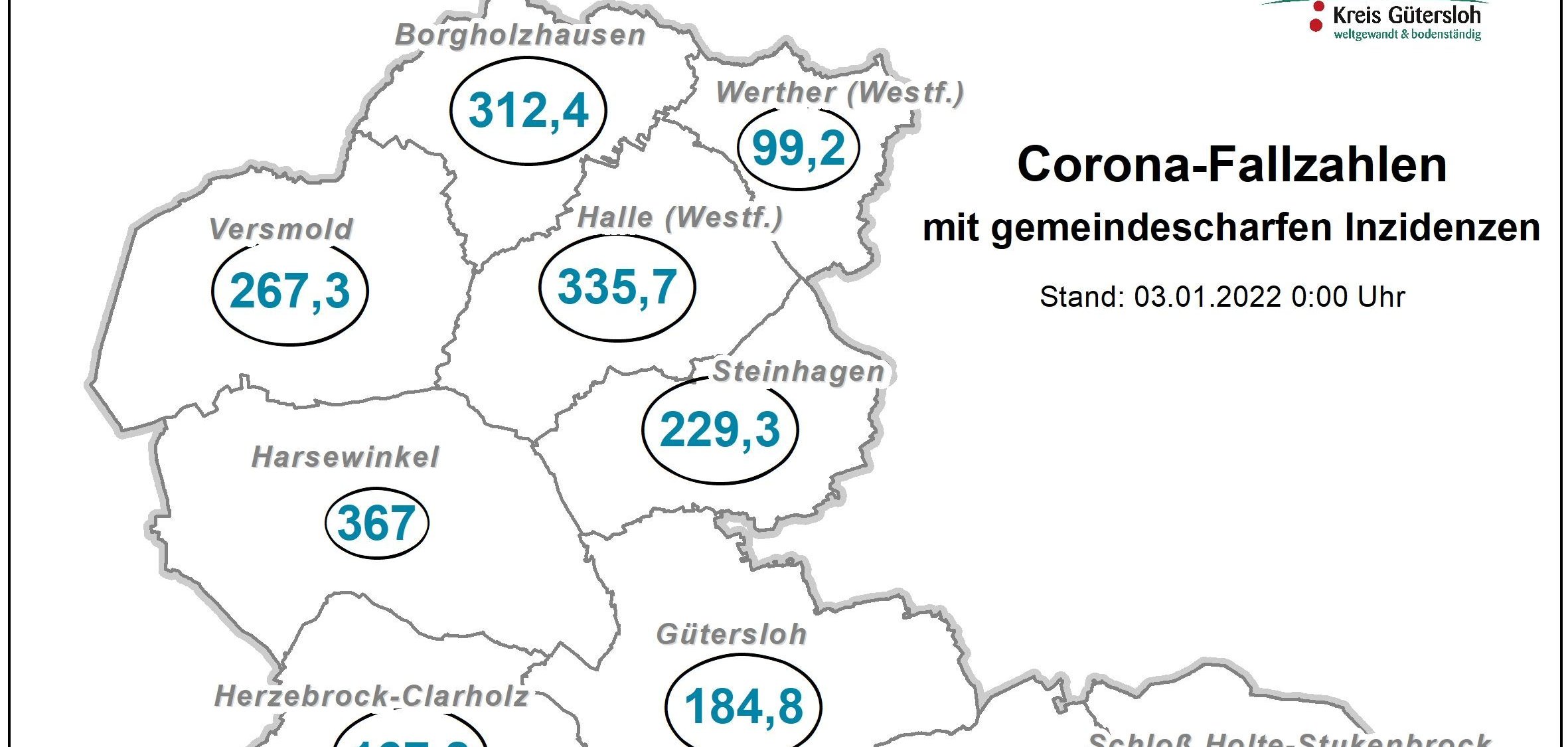 Coronakarte Kreis GT Coronakarte Kreis GT