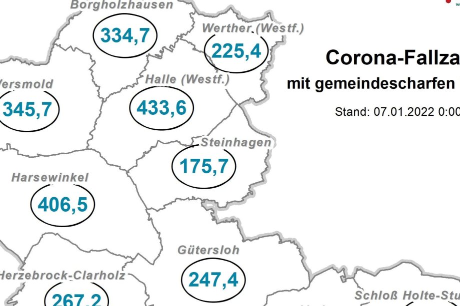 Coronakarte Kreis GT