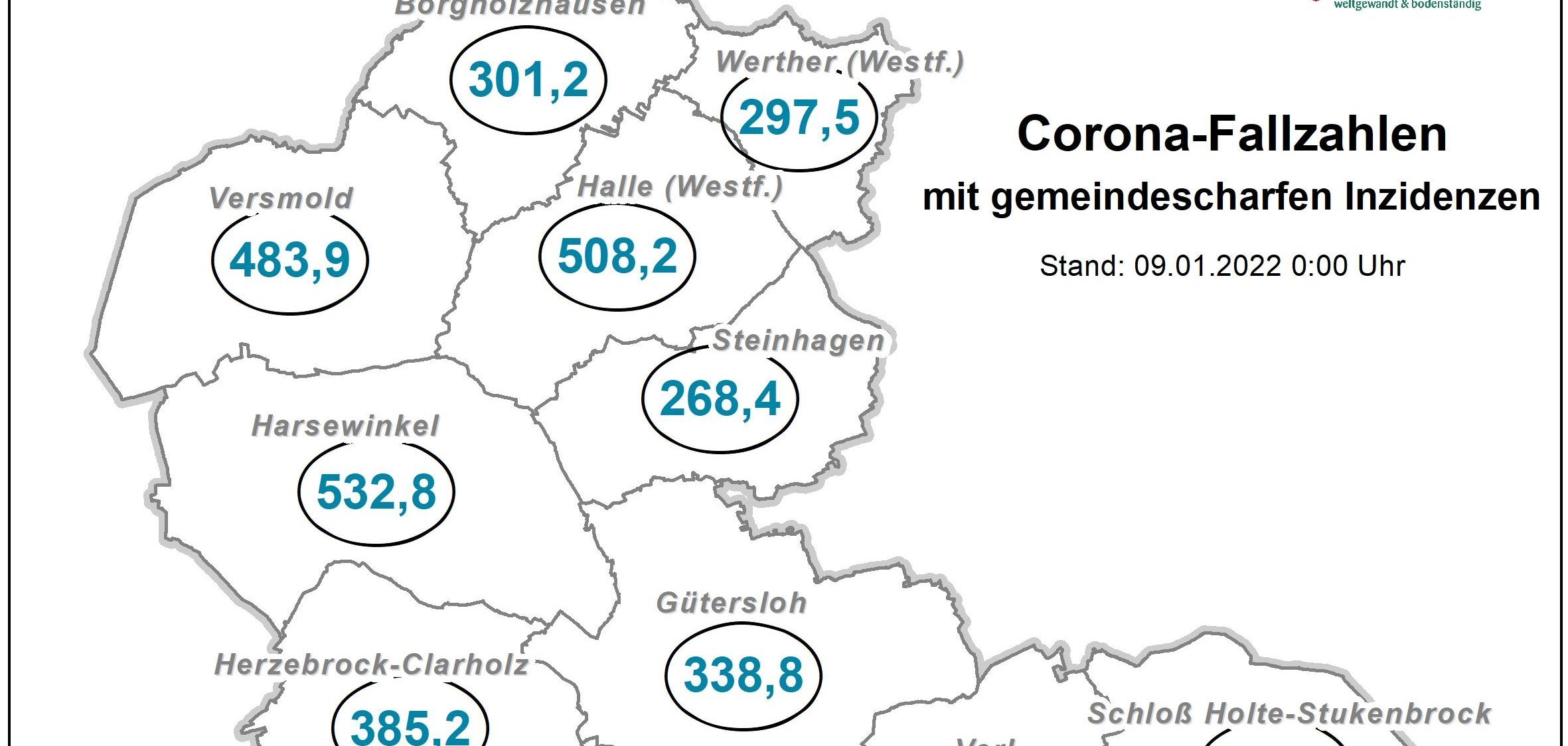 Coronakarte Kreis GT