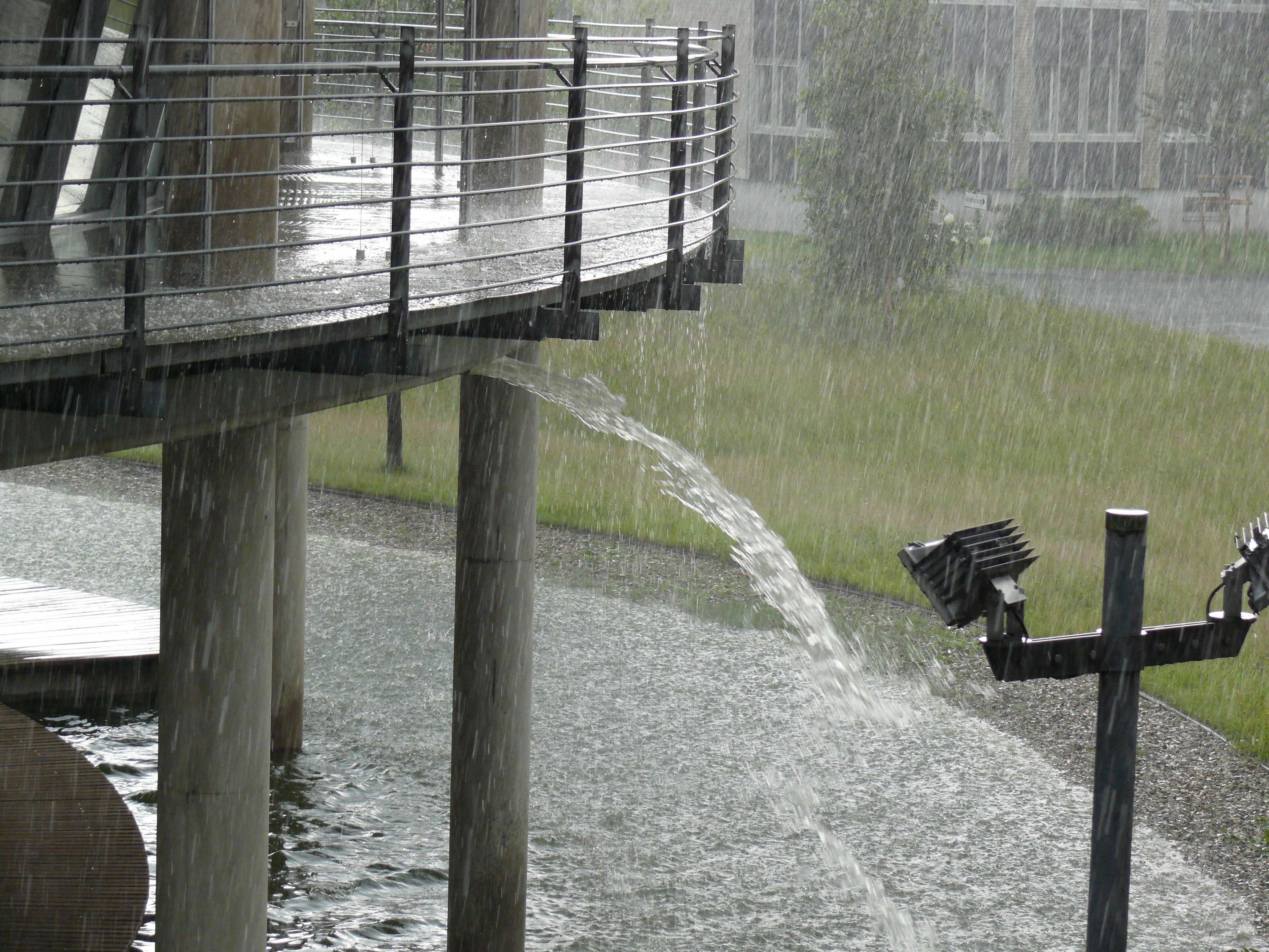 Unwetter am Kreishaus Gütersloh