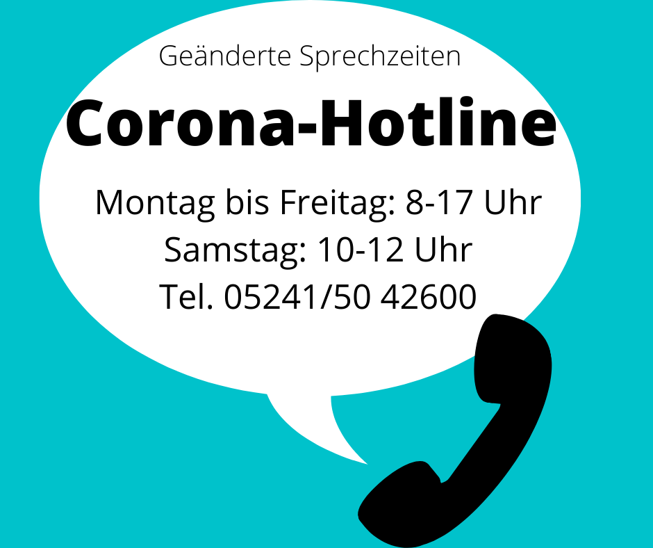 Sprechzeiten in der Corona-Hotline