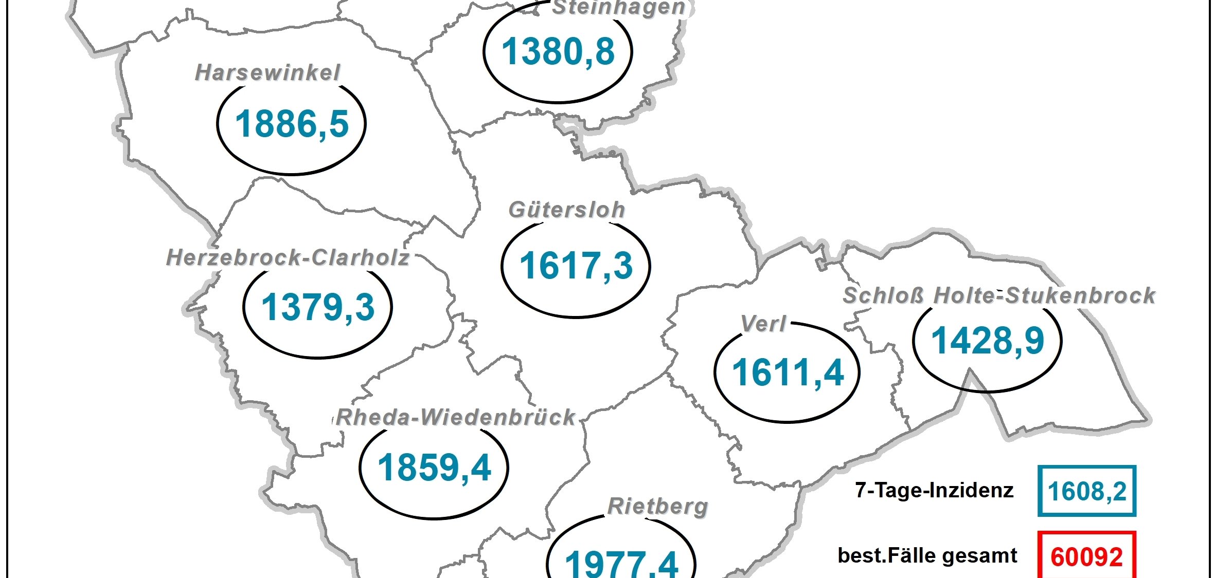 Coronakarte Kreis GT