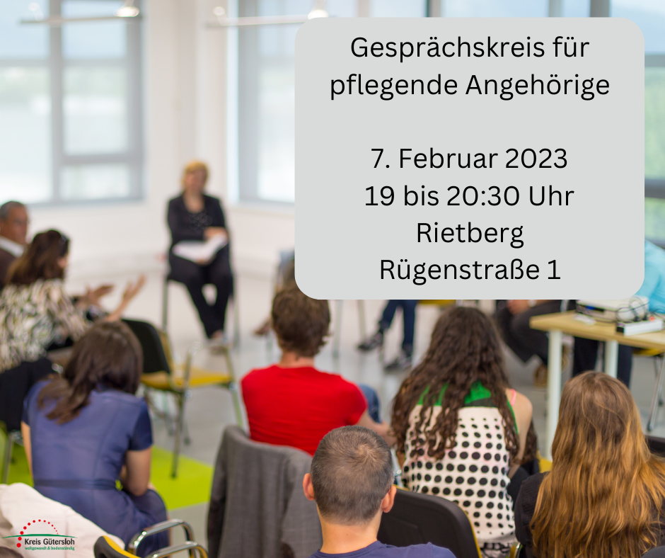 Gesprächskreis für pflegende Angehörige Gesprächskreis für pflegende Angehörige