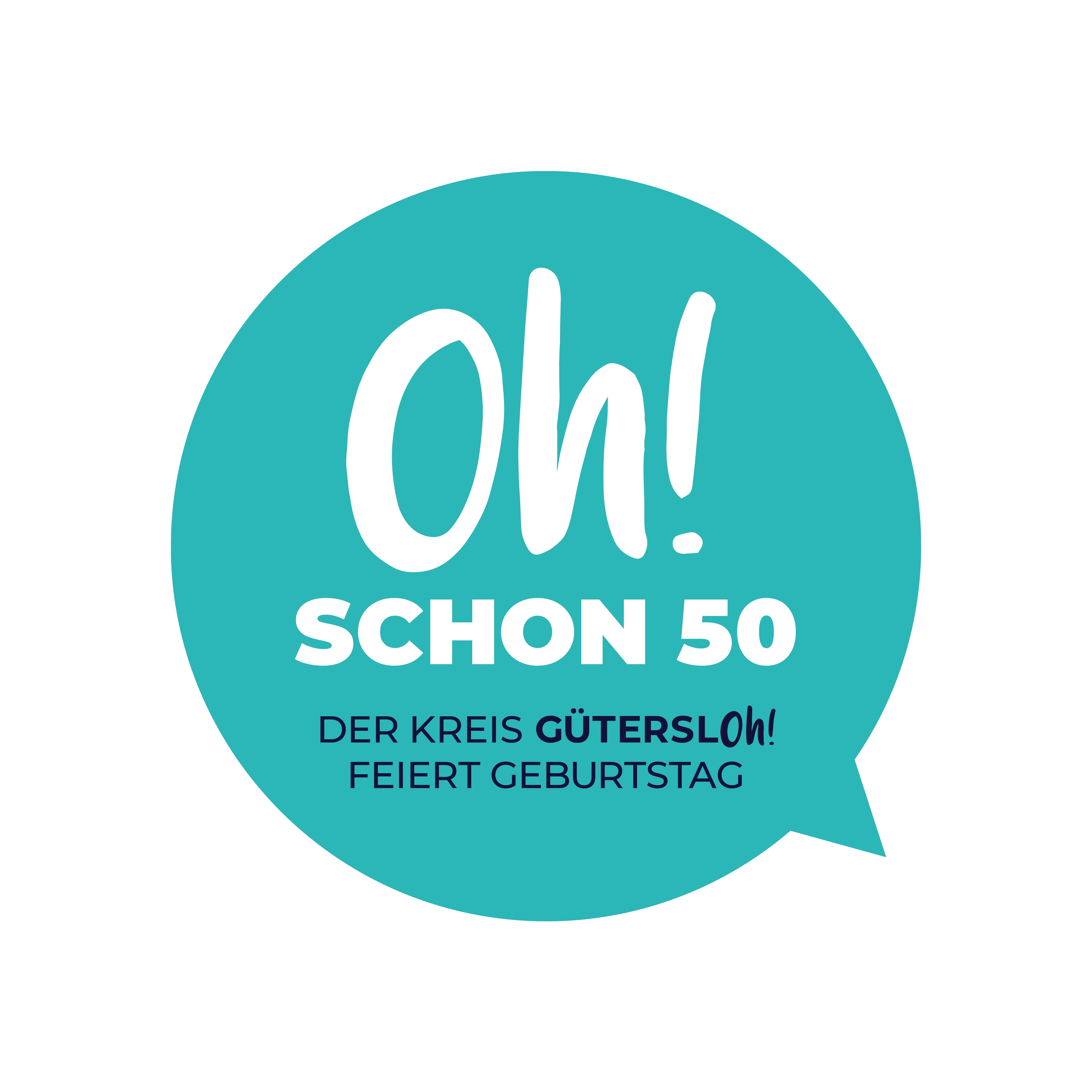 Grafik OH! schon 50 - Der Kreis Gütersloh feiert Geburtstag Grafik OH! schon 50 - Der Kreis Gütersloh feiert Geburtstag