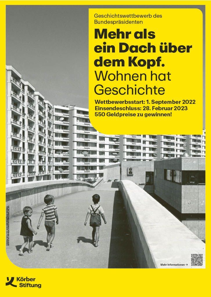 Wettbewerbsmotiv Körber-Stiftung Plakat zum Geschichtswettbewerb des Bundespäsidenten