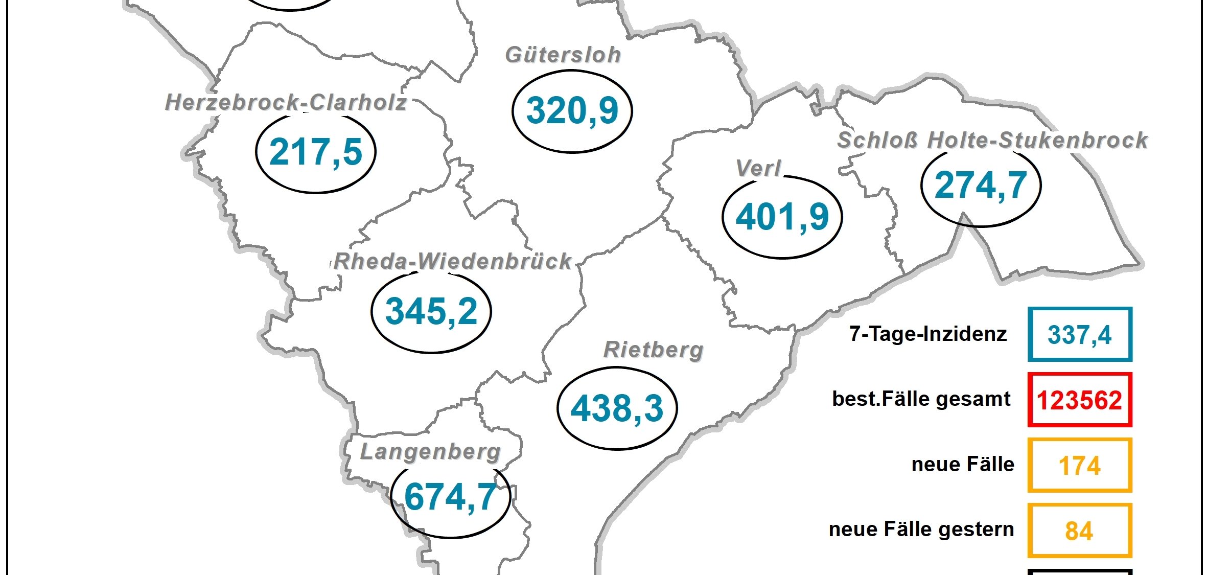 Coronakarte Kreis GT Coronakarte Kreis GT