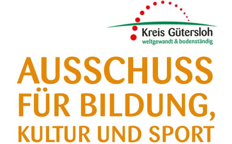Grafik mit Aufschrift Ausschuss für Bildung, Kultur und Sport