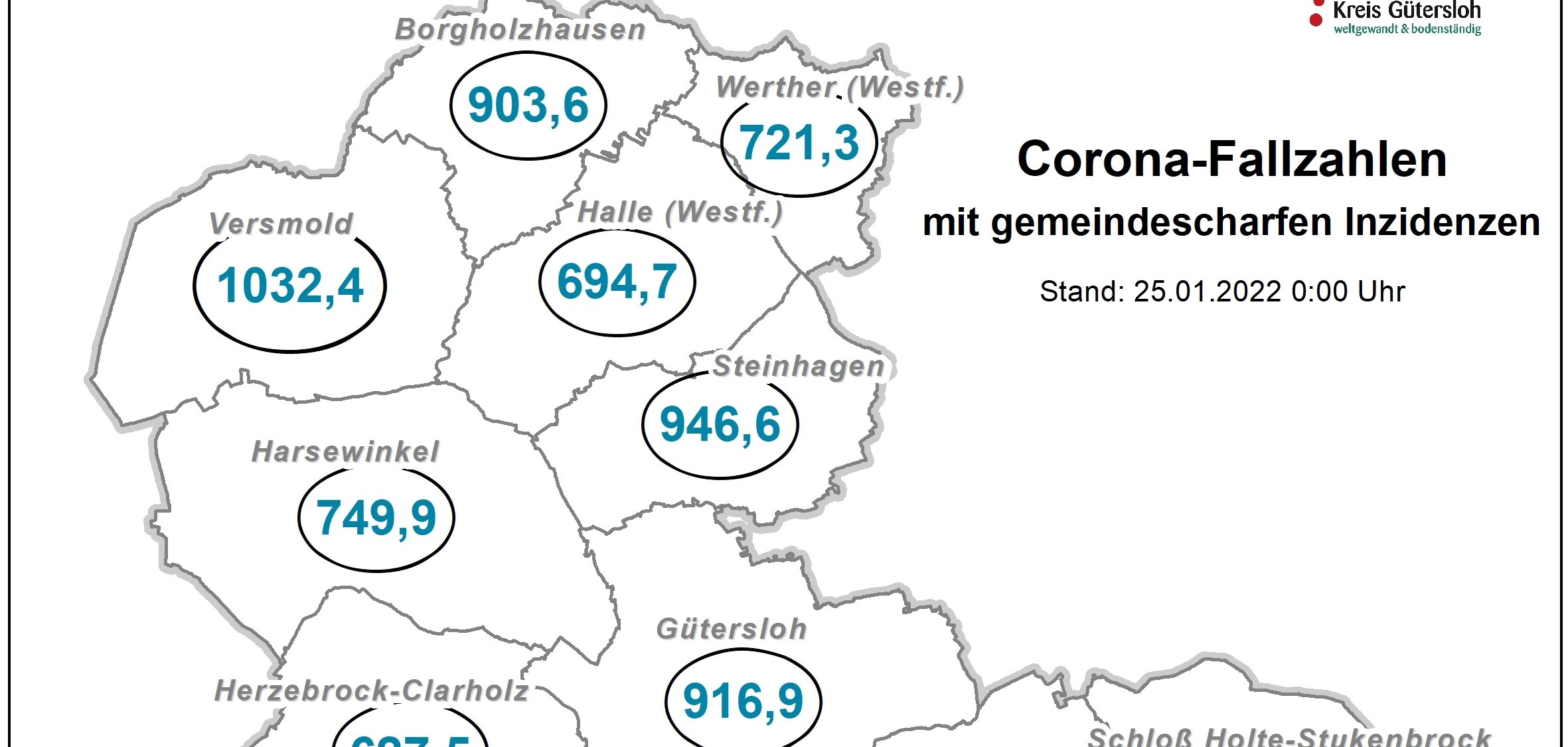 Coronakarte Kreis Gütersloh Coronakarte Kreis Gütersloh