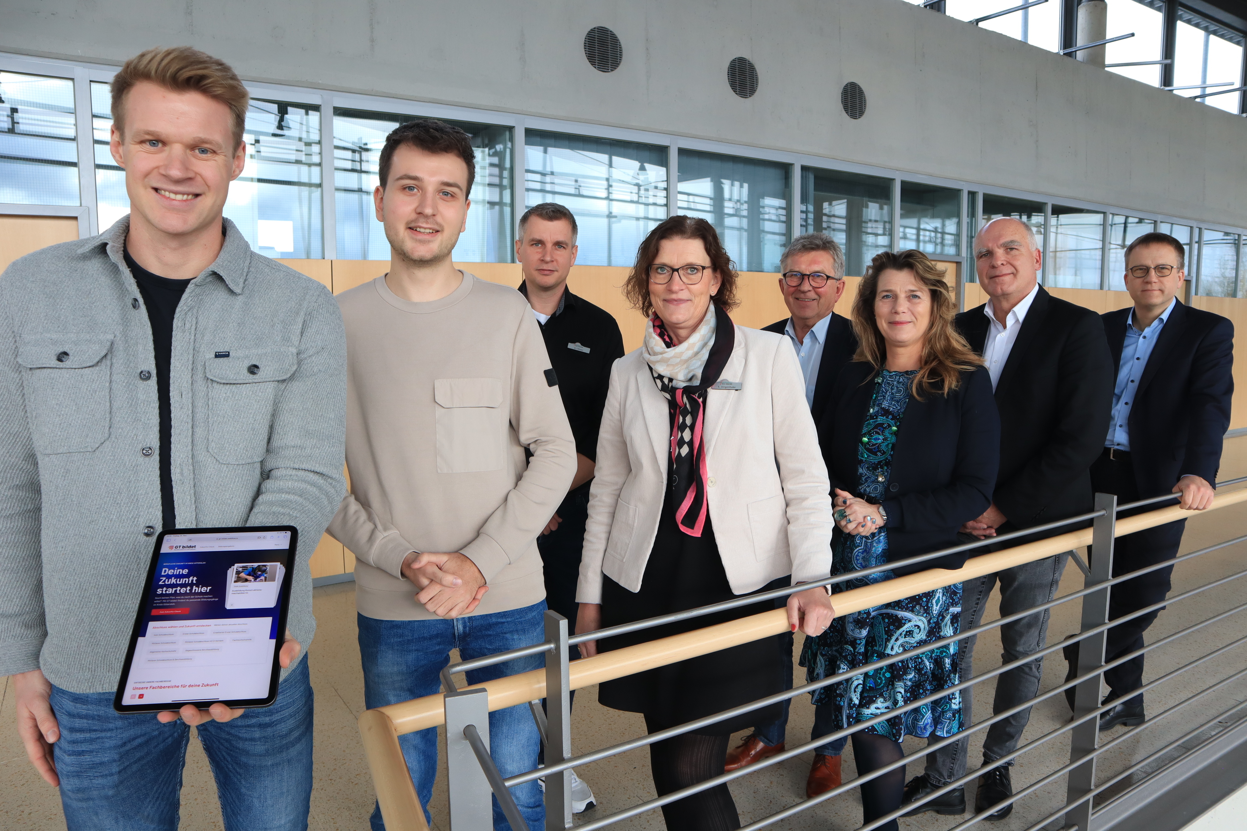 Die Projektverantwortlichen im Kreishaus Gütersloh