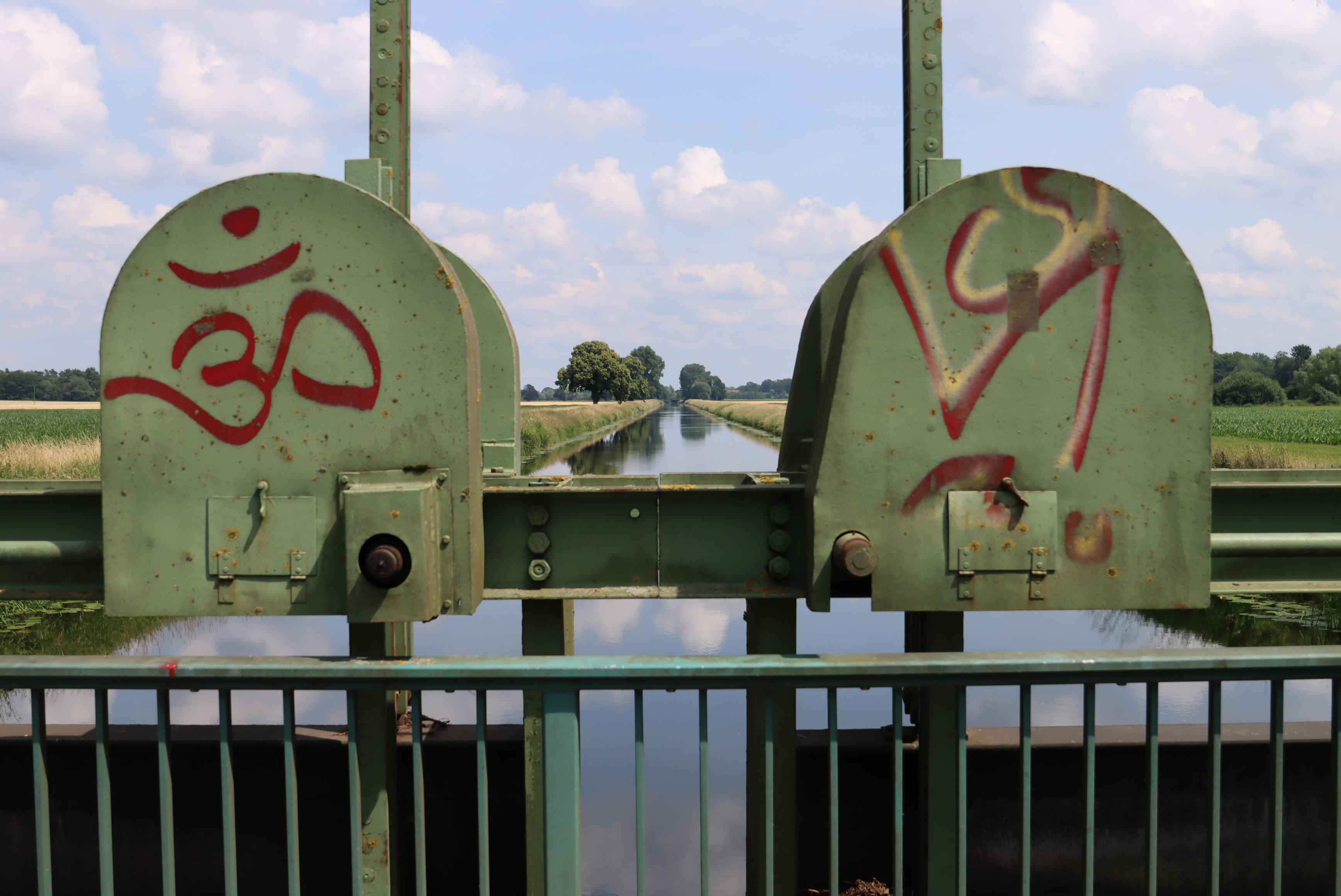 Foto der Weher an der Ems mit Blick auf die Ems