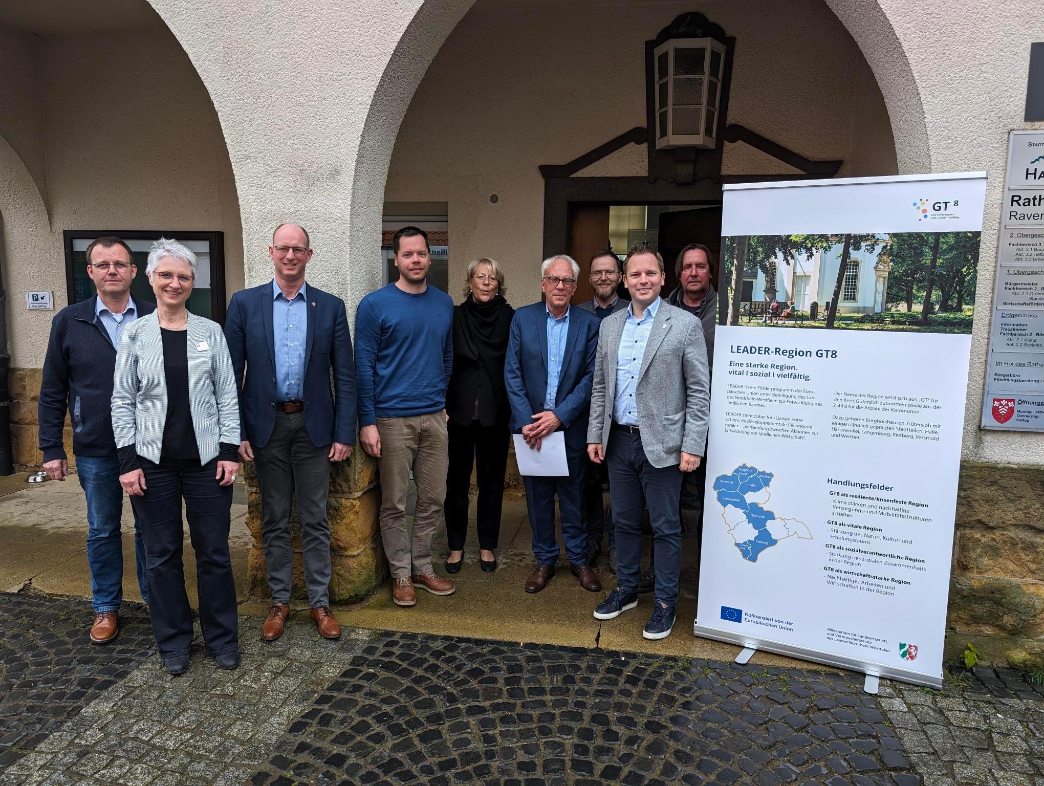 Die Lenkungsgruppe der LEADER-Region GT8