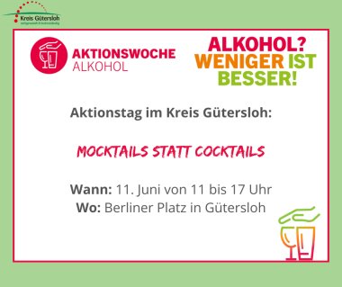 Flyer mit den Daten