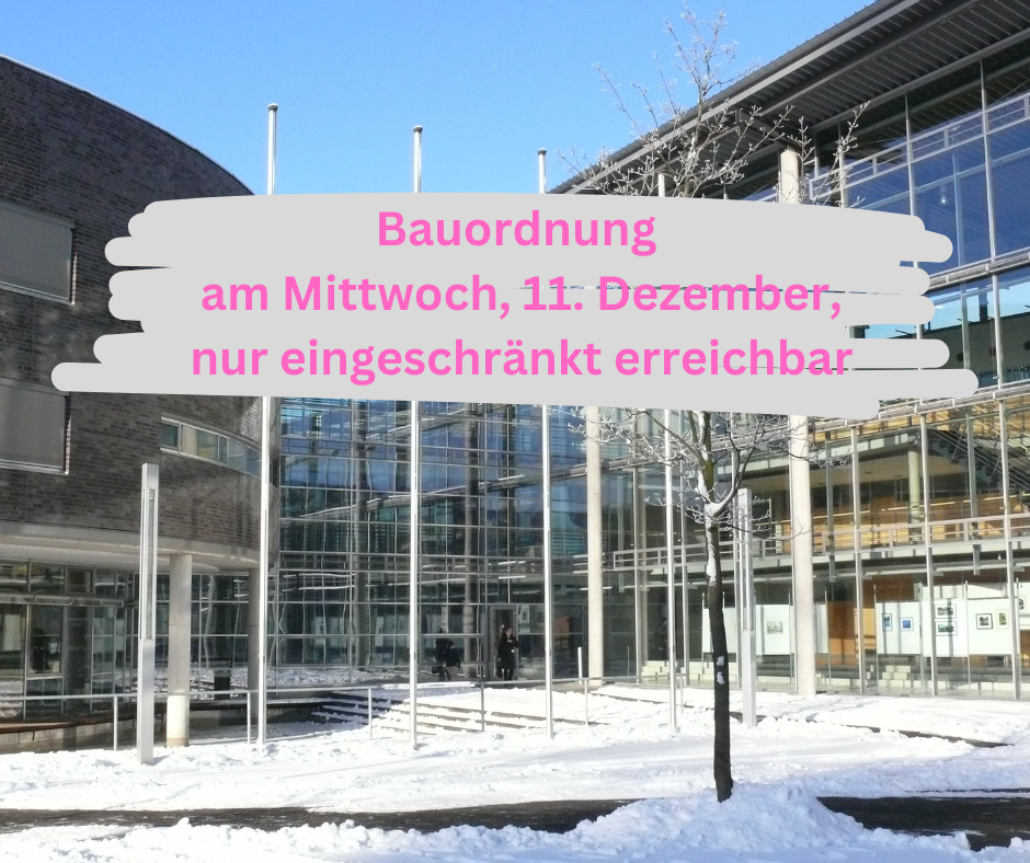 Bauaufsicht eingeschränkt erreichbar