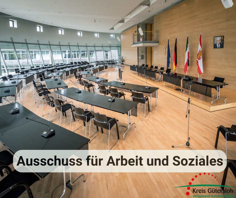 Ausschuss für Arbeit und Soziales Sitzungssaal im Kreishaus Gütersloh