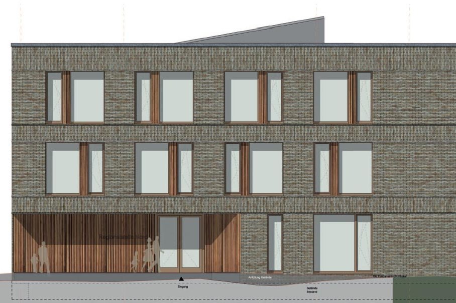 Neubau Regionalstelle Nord in Halle/Westf. Grafik Brüchner-Hüttemann Pasch