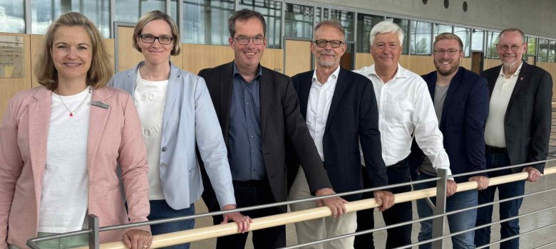 Die Projektverantwortlichen im Kreishaus Gütersloh