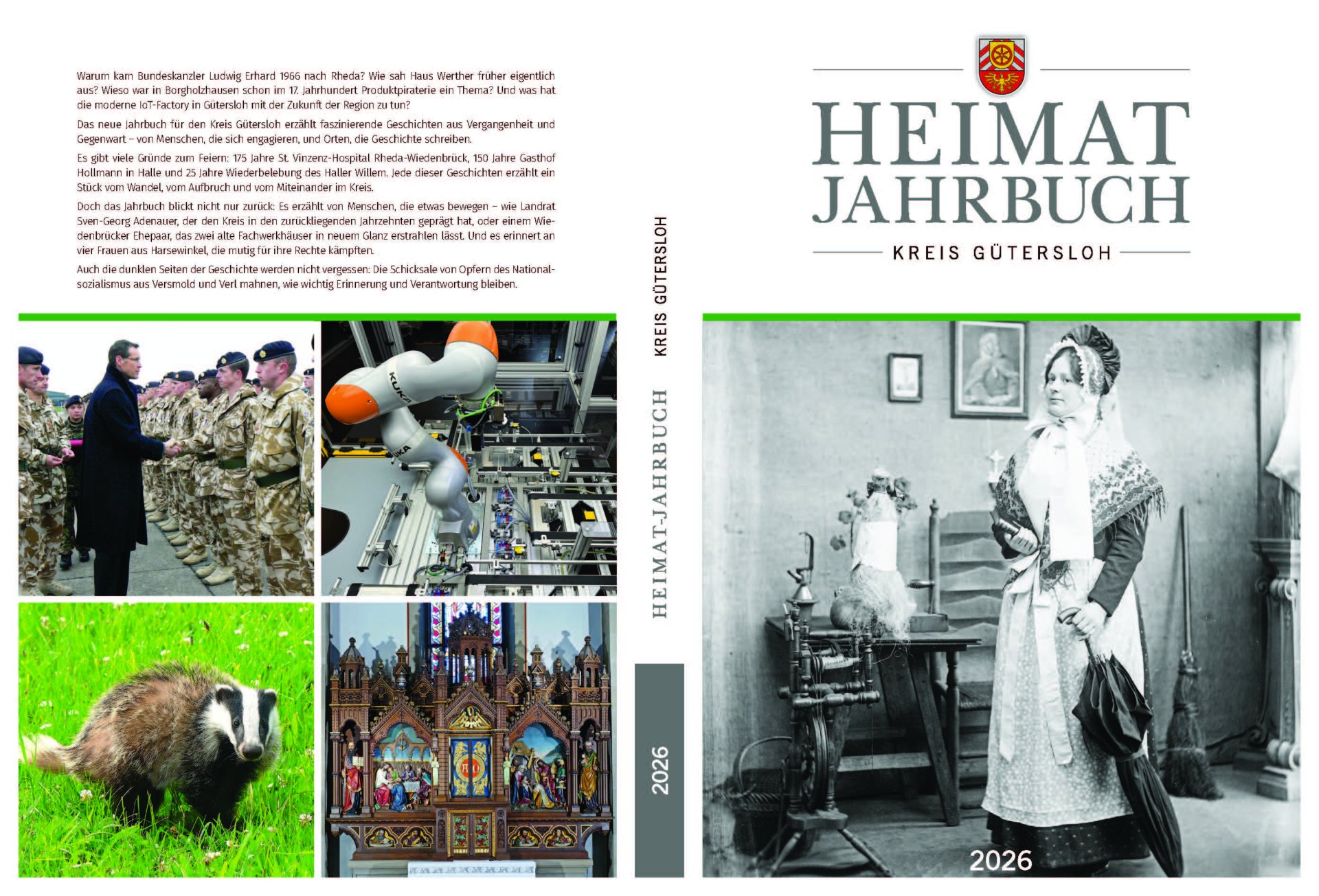 Titel- und Rückseite des Heimatjahrbuchs. 