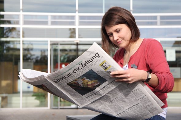 Vanessa Dreibrodt liest die Süddeutsche Zeitung