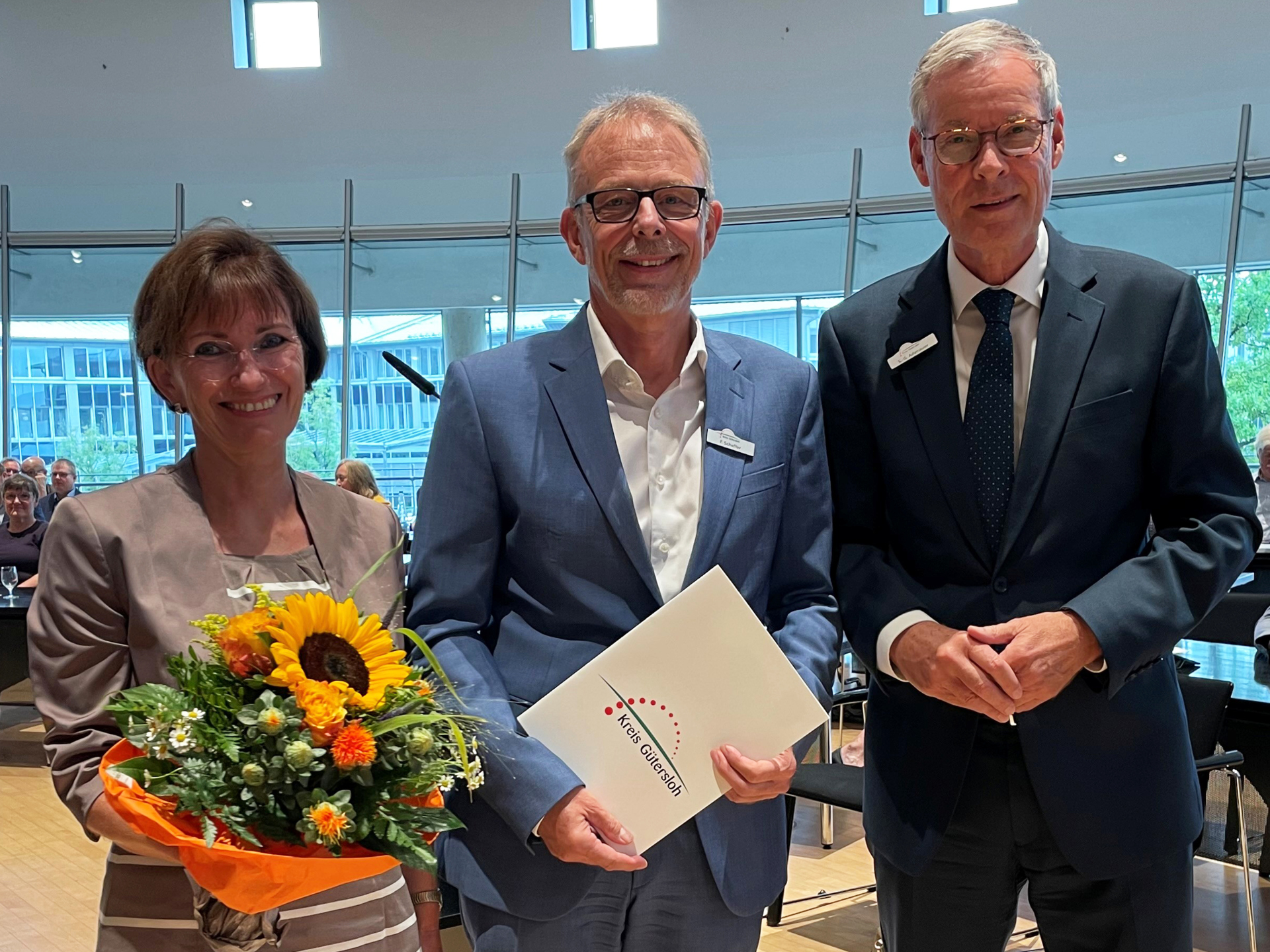 Verabschiedung im Sitzungssaal