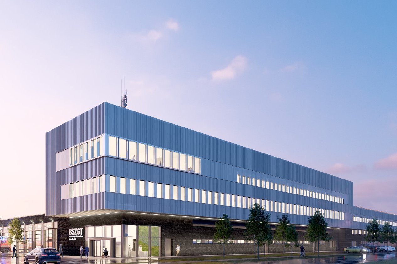 Bevölkerungsschutzzentrum Kreis Gütersloh. Visuaalisierung: Struhk Architektur Bevölkerungsschutzzentrum Kreis Gütersloh. Visuaalisierung: Struhk Architektur