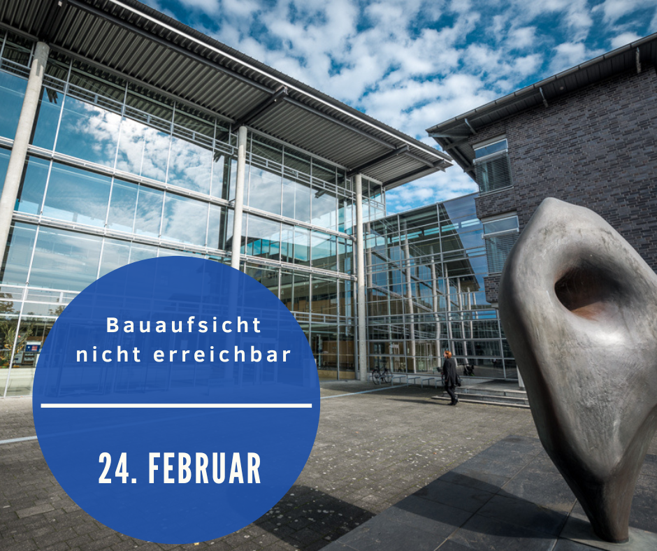 Der Eingangsbereich des Kreishauses Gütersloh ist zu sehen.