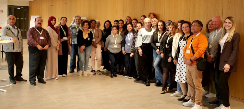 Gruppenfoto des Sprachlotsen-Teams beim Austauschtreffen Ein Gruppenfoto des Sprachlotsen-Teams beim Austauschtreffen.