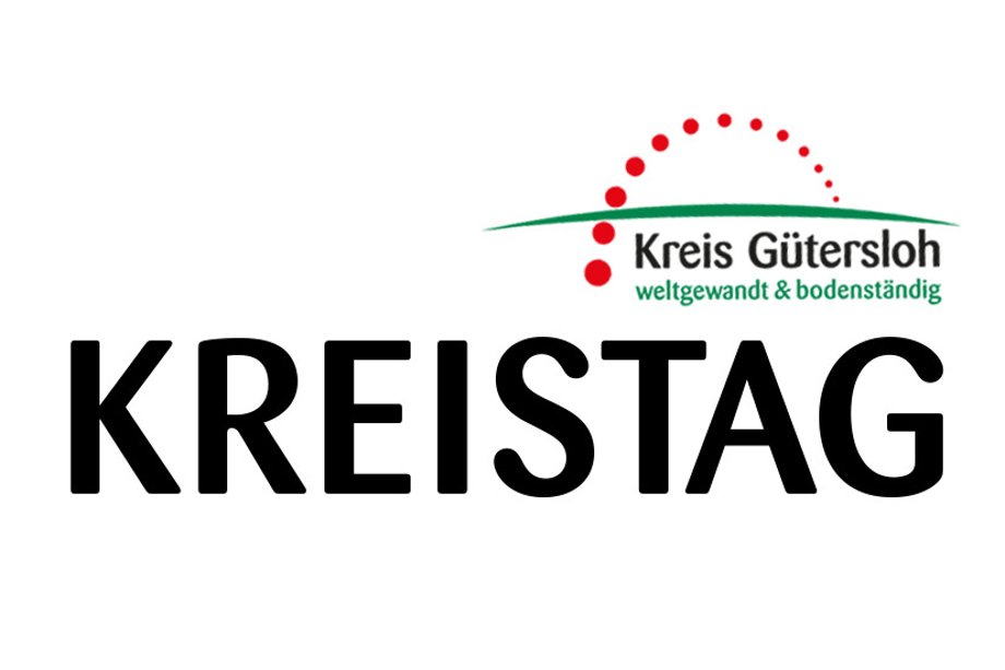 Ankündigung Kreistag - Grafik Kreistag Grafik Kreistag mit Dachmarke Kreis Gütersloh