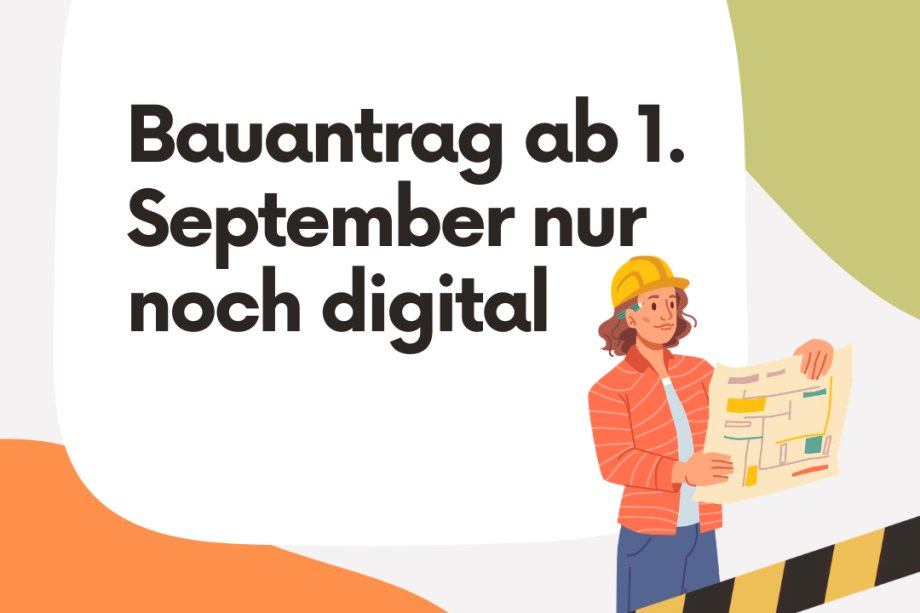 Canva-Grafik zum digitalen Bauantrag Canva-Grafik zum digitalen Bauantrag